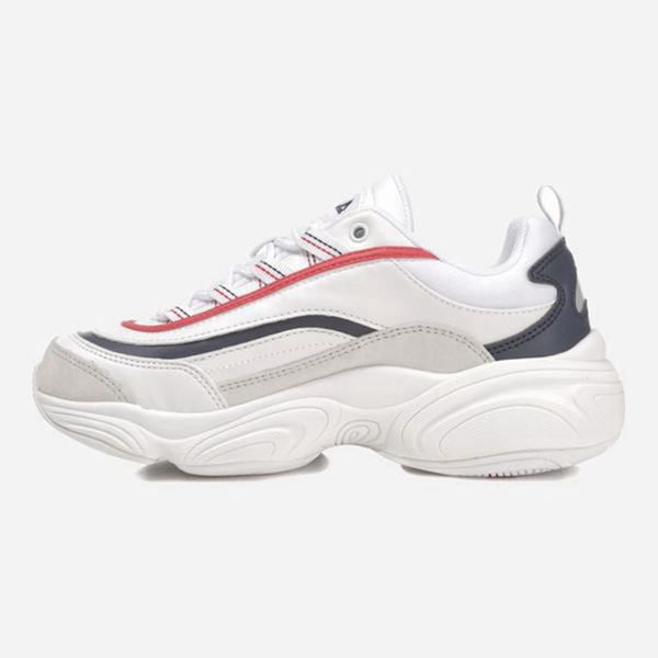 Fila Ray Run Men's Lifestyle Shoes - White/Red,NZ 578-41578